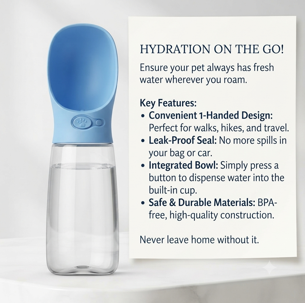 Portable Pet Water Bottle