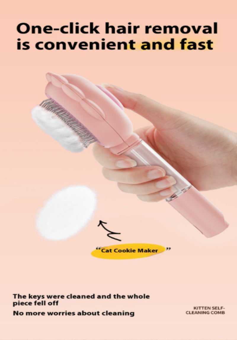 2-in-1 Self-Cleaning Pet Grooming Brush