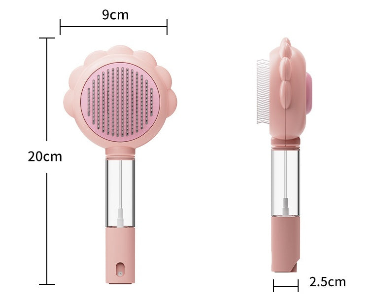 2-in-1 Self-Cleaning Pet Grooming Brush